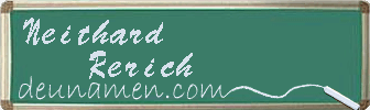 Neithard Rerich Visitenkarte